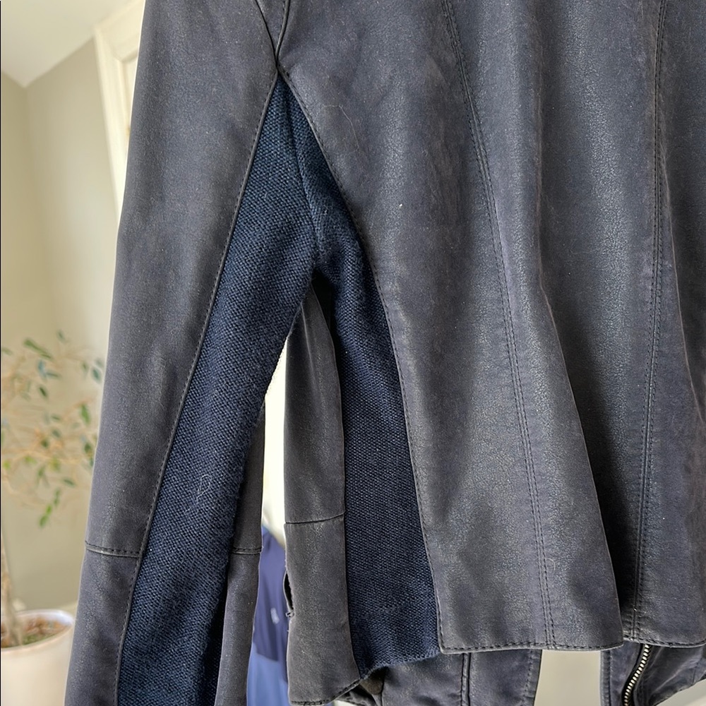 Navy Suede Jacket - Picture 5 of 5